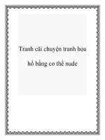 Tranh cãi chuyện tranh họa hổ bằng cơ thể nude pptx