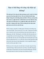 Bạn có hài lòng với công việc hiện tại không? doc