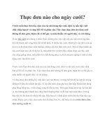 Thực đơn nào cho ngày cưới? doc