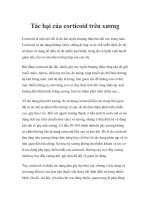 Tác hại của corticoid trên xương pptx