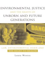 Environmental Justice and the Rights of Unborn and Future Generations pot