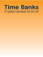 Time Banks A radical manifesto for the UK ppt