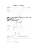 BÀI TẬP ĐẠI SỐ TUYẾN TÍNH potx