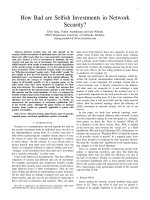 How Bad are Selﬁsh Investments in Network Security? pdf