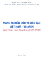 Kỷ yếu hội nghị mạng nghiên cứu và đào tạo Việt Nam- Vinaren quá trình hình thành và phát triển potx