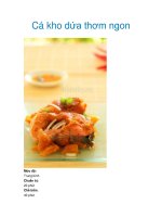 Cá kho dứa thơm ngon pot