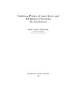 statistical physics of spin glasses and information processing an introduction - nishimori h.