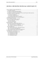 MÔI TRƯỜNG THƯƠNG mại và KINH tế QUỐC tế