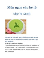 Món ngon cho bé từ súp lơ xanh ppt