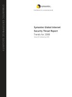 Symantec Global Internet Security Threat Report Trends for 2008 doc