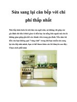 Sửa sang lại căn bếp với chi phí thấp nhất pdf