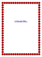 Lá thư gửi Thầy.... doc