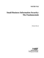 Small Business Information Security: The Fundamentals docx