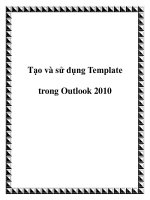 Tạo và sử dụng Template trong Outlook 2010 pot