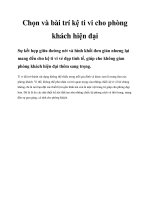 Chọn và bài trí kệ ti vi cho phòng khách hiện đại pdf