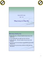 Kinh tế Vĩ mô CH.10 Tổng cung và tổng cầu ppt