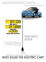 TEACHER’S GUIDE WHO KILLED THE ELECTRIC CAR? pdf