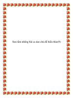 những bài ca dao chủ đề hiếu thảo hay nhất pptx