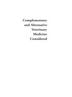 Complementary and Alternative Veterinary Medicine Considered doc