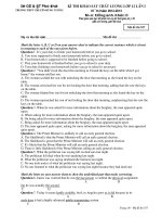 Đề thi thử ĐH môn Anh Văn năm 2013 Đề 9 pdf