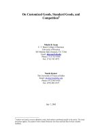 On Customized Goods, Standard Goods, and Competition¶ pdf