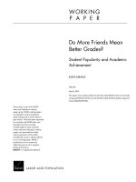 Do more friends mean better grades pot