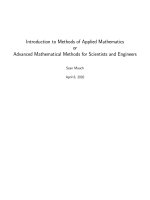 intro to methods of appl. math - adv math methods for scientists and engineers - s. mauch