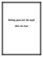 Không gian mở cho ngôi nhà của bạn docx