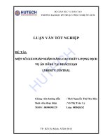 Luận văn: Một số giải pháp nhằm nâng cao chất lượng dịch vụ ăn uống tại khách sạn Lyberty Central ppt