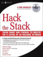 hack the stack - using snort & ethereal to master the 8 layers of an insecure network