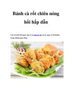 Bánh cà rốt chiên nóng hổi hấp dẫn potx