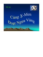 Đề tài cùng xmen đoạt ngựa vàng