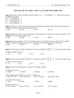 BÀI TẬP VỀ CẤU TRÚC ADN VÀ CƠ CHẾ TỔNG HỢP ADN doc