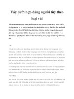 Váy cưới hợp dáng người tùy theo loại vải doc