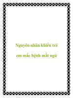 Nguyên nhân khiến trẻ em mắc bệnh mất ngủ docx