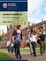 Student handbook BSc in Business Administration 2012–2013 ppt