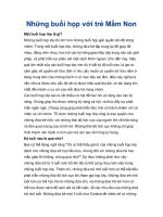 Những buổi họp với trẻ Mầm Non pot