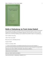 The Battle of Gettysburg pdf