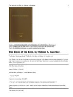 The Book of the Epic ppt