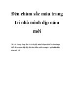 Đèn chùm sắc màu trang trí nhà mình dịp năm mới doc