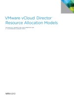 VMware vCloud® Director ™ Resource Allocation Models ppt