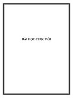 BÀI HỌC CUỘC ĐỜI pot