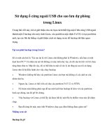 Sử dụng ổ cứng ngoài USB cho sao lưu dự phòng trong Linux ppt