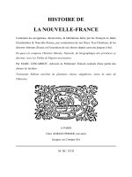 HISTOIRE DE LA NOUVELLE-FRANCE doc