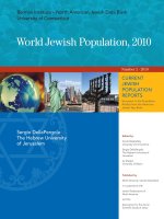 World Jewish Population, 2010: Sergio DellaPergola The Hebrew University of Jerusalem pdf