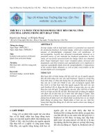 Trích ly và phân tích thành phần chất béo trung tính (Neutral lipids) trong bùn hoạt tính pptx