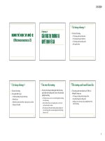 Kinh kế học vi mô 2 - Chương 4: cấu trúc thị trường và quyết định về giá docx