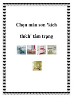 Chọn màu sơn ''''kích thích'''' tâm trạng pdf