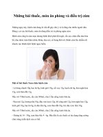 Những bài thuốc, món ăn phòng và điều trị cúm pptx