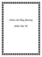 Giảm cân bằng phương pháp chạy bộ ppt